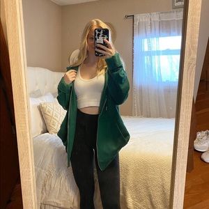 Forest green zip up